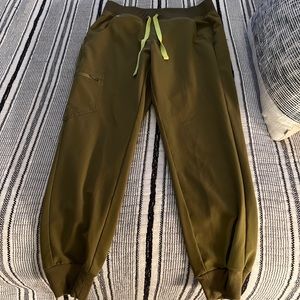 Limited edition martini olive green FIGS jogger scrubs